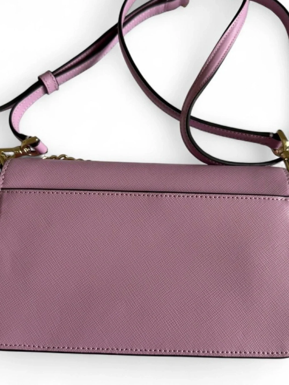 kate spade Pink Leather Crossbody with Gold Chain